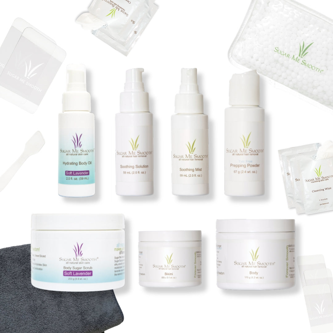 Sugar Me Smooth's Deluxe + Essential Tools Kit Soft Lavender