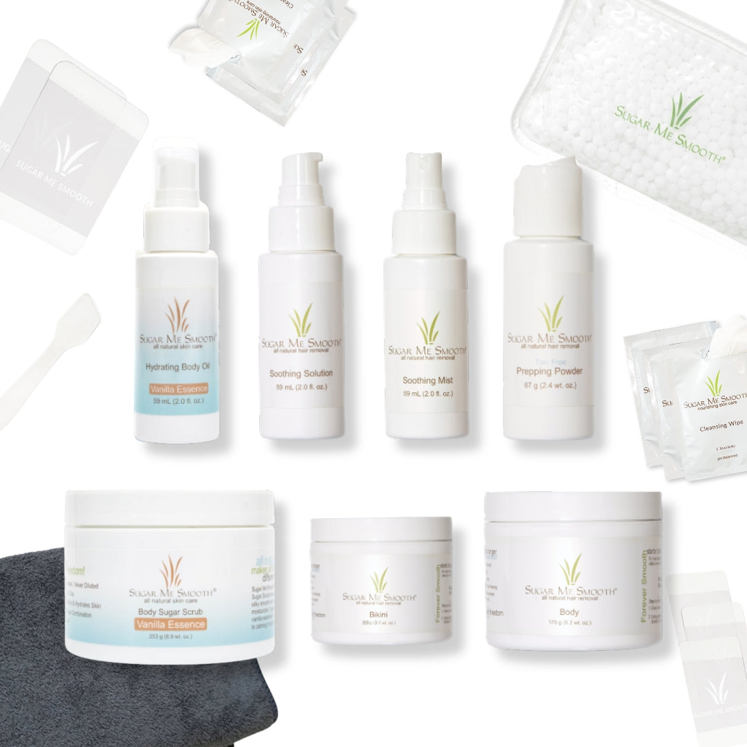 Sugar Me Smooth's Deluxe + Essential Tools Kit Vanilla Essence