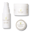 Sugar Me Smooth Face & Eyebrow Hair Removal Kit items: Soothing Mist, Face & Eyebrow sugar jar, and Prepping Powder